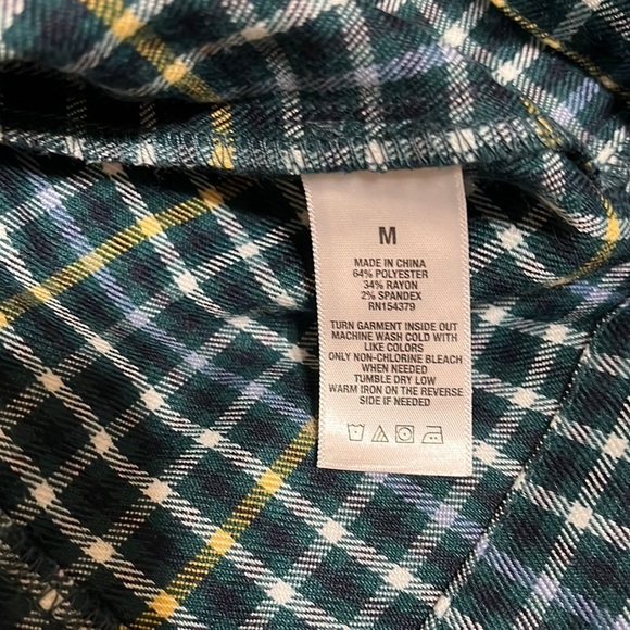 Aeropostale Plaid Zip Front Dress Medium - Picture 8 of 8